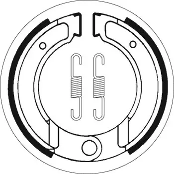 Brzda pro motocykl SBS Friction - Dánsko 2120 brzdové obložení SBS pro motocykly