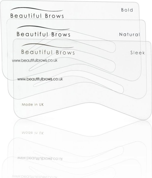 Beautiful Brows Šablony na obočí - 6 typů