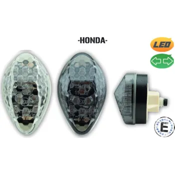 Osvětlení pro motocykl HS MOTO - Německo Honda led blinkry do kapotáží blinkr provedení: tónované sklo
