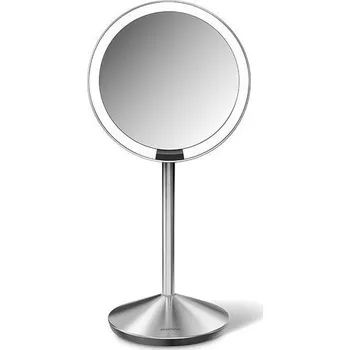 Cestovní kosmetické zrcátko Simplehuman Tru-Lux osvětlení na pohybový sensor, dobíjecí, 10x, nerez ocel ST3004