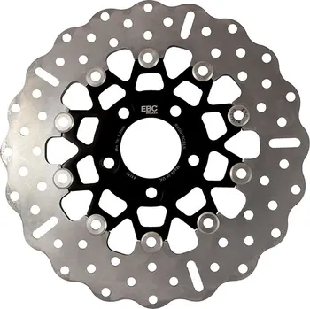 Brzda pro motocykl EBC - Brakes Brzdový kotouč EBC RSD017CBLK černá/chrom