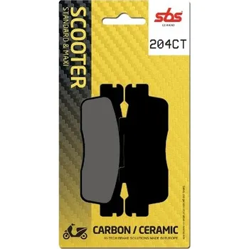 Brzda pro motocykl SBS Friction - Dánsko 204CT brzdové destičky SBS pro skútry