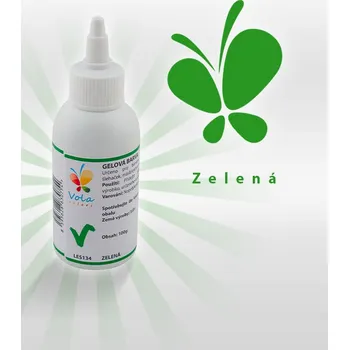 Potravinářské barvivo Gelová barva, zelená 100 g/lahvička