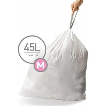 Pytle na odpadky Typ M - sáčky do odpadkového koše Simplehuman 45 l, zatahovací, 20 ks CW0173