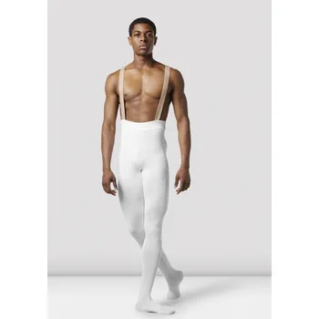 Pánské legíny Bloch,Legíny se stopou - pánské MP001, bílá XS