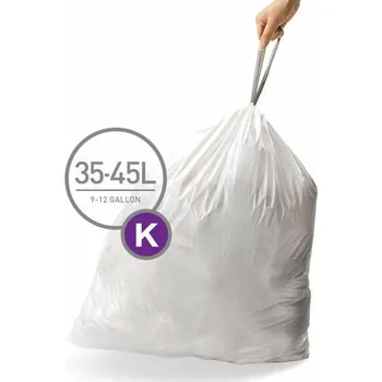 Pytle na odpadky Typ K - sáčky do odpadkového koše Simplehuman 35-45 l, zatahovací, 20 ks CW0171