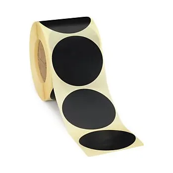 Speciální papír Samolepicí, značkovací kolečka Ø 40mm, černá, 500ks na roli - Balení po 1 ks