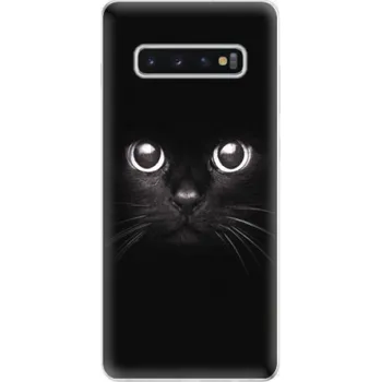 Pouzdro na mobilní telefon Odolné silikonové pouzdro iSaprio - Black Cat - Samsung Galaxy S10+