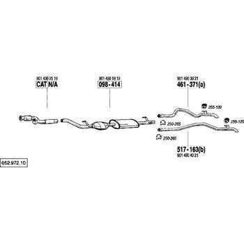 Výfuková trubka výfuková trubka zadní Bosal 517-163