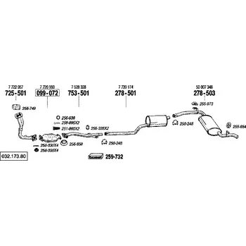 Katalyzátor katalyzátor Bosal 099-072