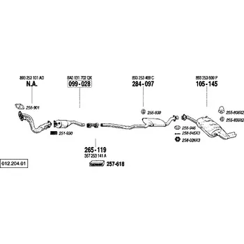Katalyzátor katalyzátor Bosal 099-028