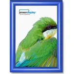 Jansen Display Klaprám A4, ostrý roh, profil 25mm, barva RAL 5010 modrá