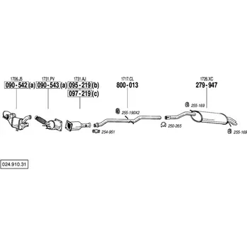 Filtr pevných částic filtr pevných částic Bosal 097-219