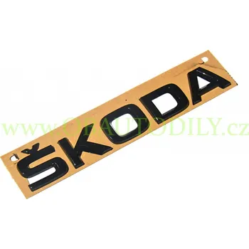 Znak automobilu Zadní nápis ŠKODA Black Magic F9R