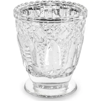 Svícen Svícen kalíšek - stříbrná patina 8 cm