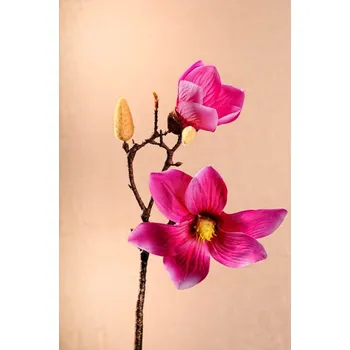 umělá květina Paramit Aranžovací květina magnolie sytě růžová 46 cm