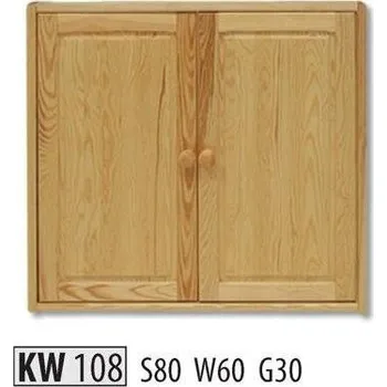 Kuchyňská skříňka ImportWorld Kredenc Donovan masiv v60 x š80 x h30 cm (Barva dřeva: Borovice)