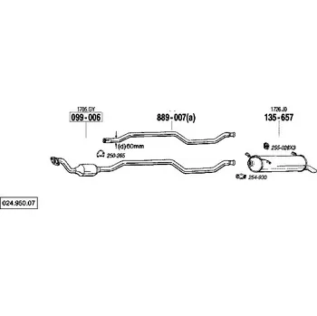 Katalyzátor katalyzátor Bosal 099-006