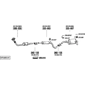 Katalyzátor katalyzátor Bosal 099-926