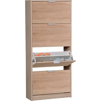 Botník Výklopný botník 4-dvířkový Vincent - dub sonoma