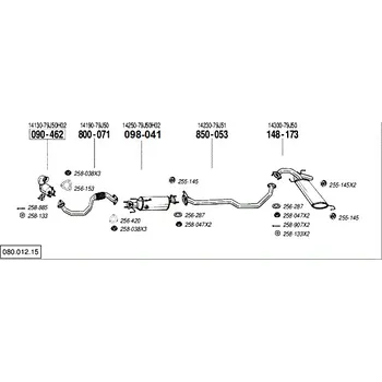 Filtr pevných částic filtr pevných částic Bosal 098-041