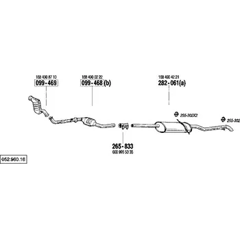 Katalyzátor katalyzátor Bosal 099-468