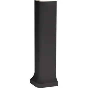 Obklad Color Two (RAL 0004000) - vnější roh sokl 3x20 šedá matná GSERI248