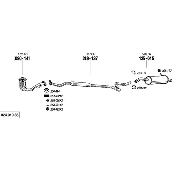 Katalyzátor katalyzátor Bosal 090-141