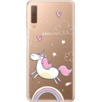 Pouzdro na mobilní telefon Odolné silikonové pouzdro iSaprio - Unicorn 01 - Samsung Galaxy A7 (2018)