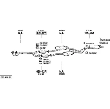 Katalyzátor katalyzátor Bosal 099-127