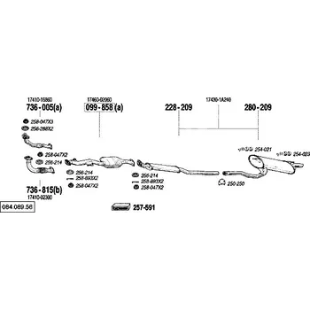 Katalyzátor katalyzátor Bosal 099-858