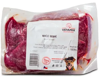 Krmivo pro psa Vetamix Hovězí kusové 1 kg