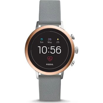 Chytré hodinky Fossil Venture HR Gray Silicone