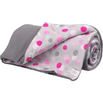 Kaarsgaren Zateplená dětská deka 70 x 100 cm, šedé puntíky