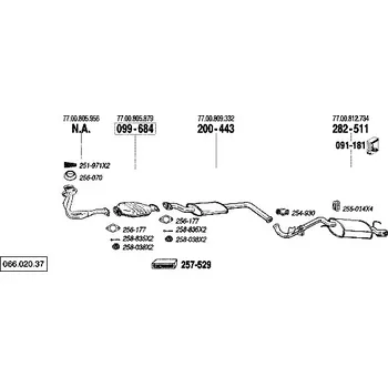 Katalyzátor katalyzátor Bosal 099-684