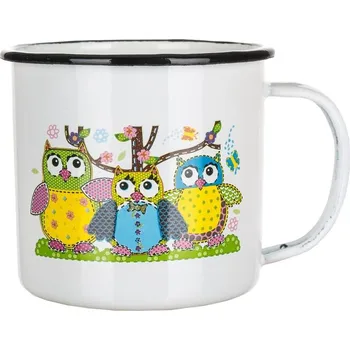 Stolování Banquet Hrnek smaltovaný 380 ml Owls