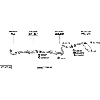 Katalyzátor katalyzátor Bosal 099-427