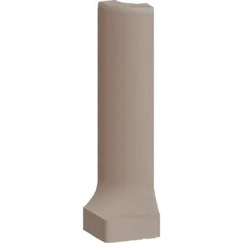 Dlažba Taurus Color (25 S Tobacco) - vnější roh sokl 2,3x8 cm hnědošedá TSERH025