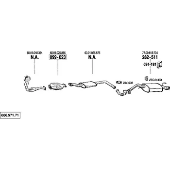 Katalyzátor katalyzátor Bosal 099-023