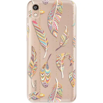 Pouzdro na mobilní telefon Odolné silikonové pouzdro iSaprio - Feather pattern 02 - Huawei Honor 8S