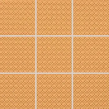 Color Two (RAL 0607050) - dlaždice 10x10 tmavě oranžová matná, R10 B GRS0K650