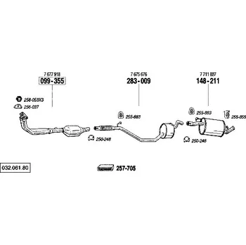 Katalyzátor katalyzátor Bosal 099-355