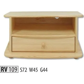 Jídelní stůl ImportWorld TV stolek Ebba masiv v45 x š72 x h44 cm (Barva dřeva: Borovice)