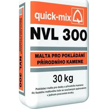 Průmyslové lepidlo Kamenné obklady WILDSTONE Malta Quick-Mix NVL 300 šedá pro pokládání portlandské dlažby