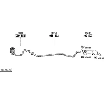 Katalyzátor katalyzátor Bosal 099-556