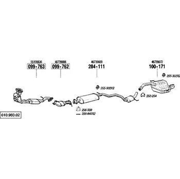 Katalyzátor katalyzátor Bosal 099-762