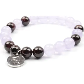 Náramek Moni - dámský náramek Střelec chalcedon granát