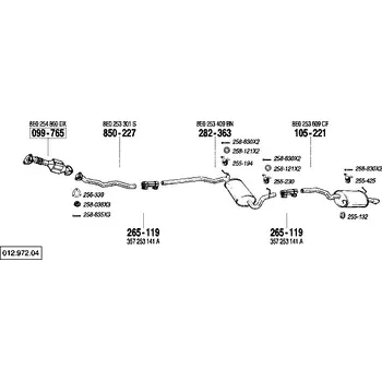 Katalyzátor katalyzátor Bosal 099-765