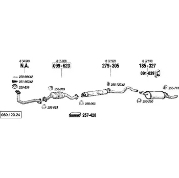 Katalyzátor katalyzátor Bosal 099-623