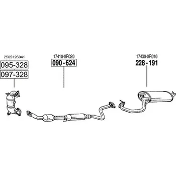 Filtr pevných částic filtr pevných částic Bosal 097-328
